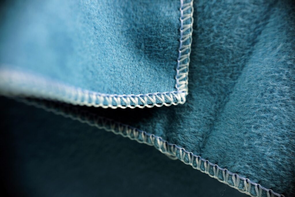 fabric, cloth, texture, textile, industry, blue
