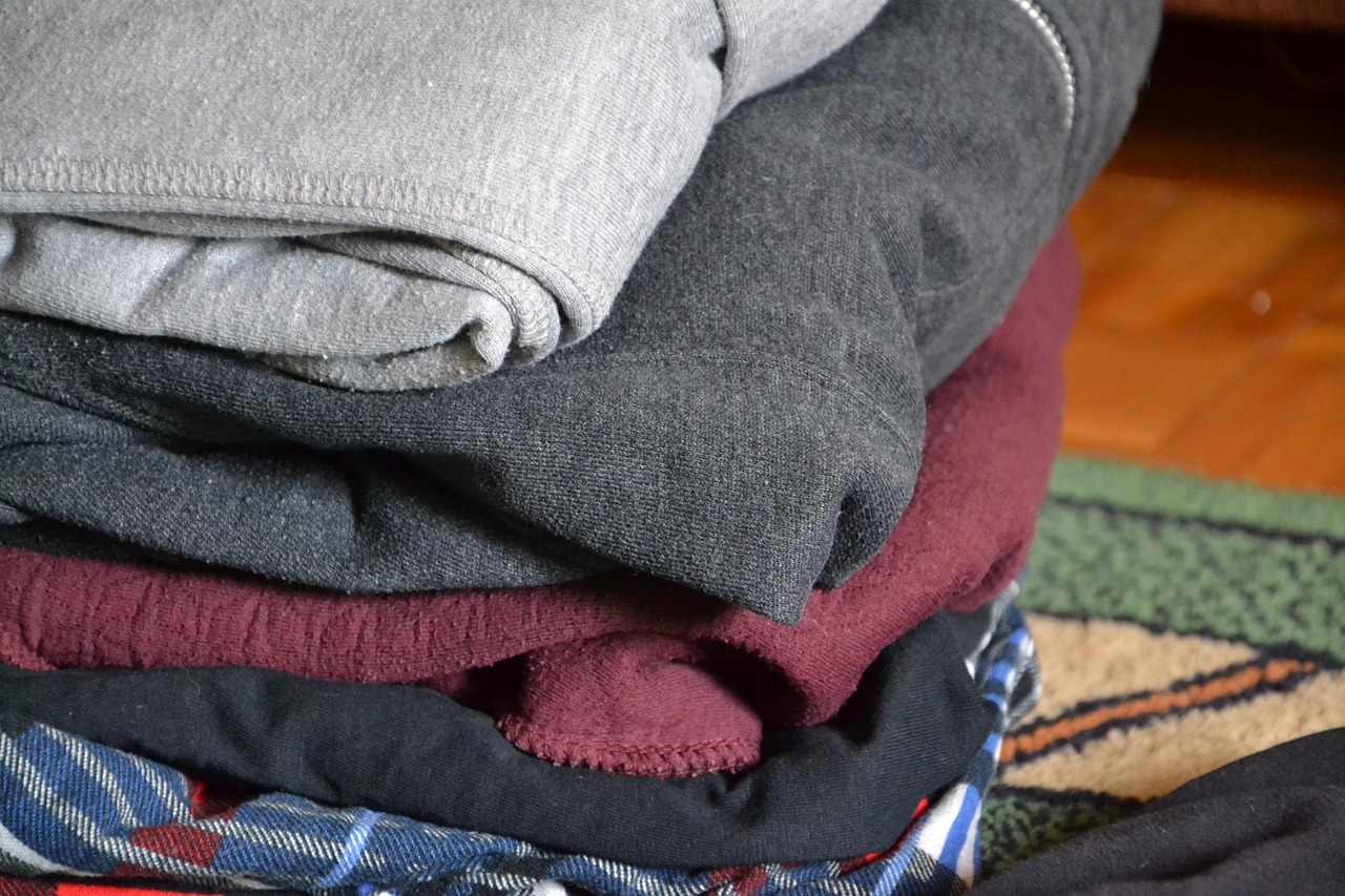 clothes, put in order, clothing, materials