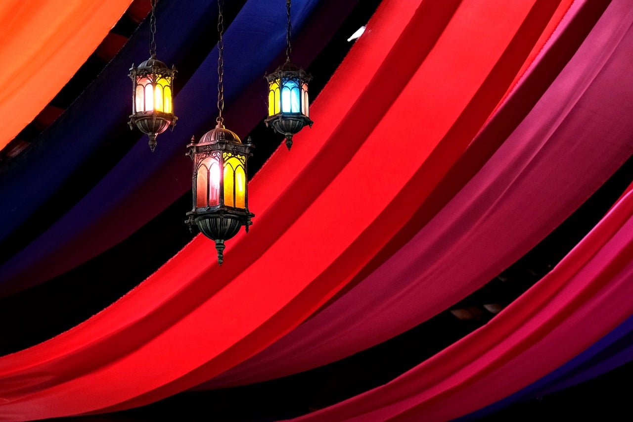 lantern, flag ceiling, architecture, interior
