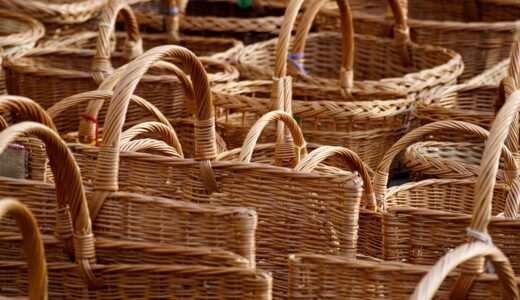 baskets, wicker, market, handicraft, handles, brown, woven baskets, containers, closeup, handicraft, handicraft, handicraft, handicraft, handicraft