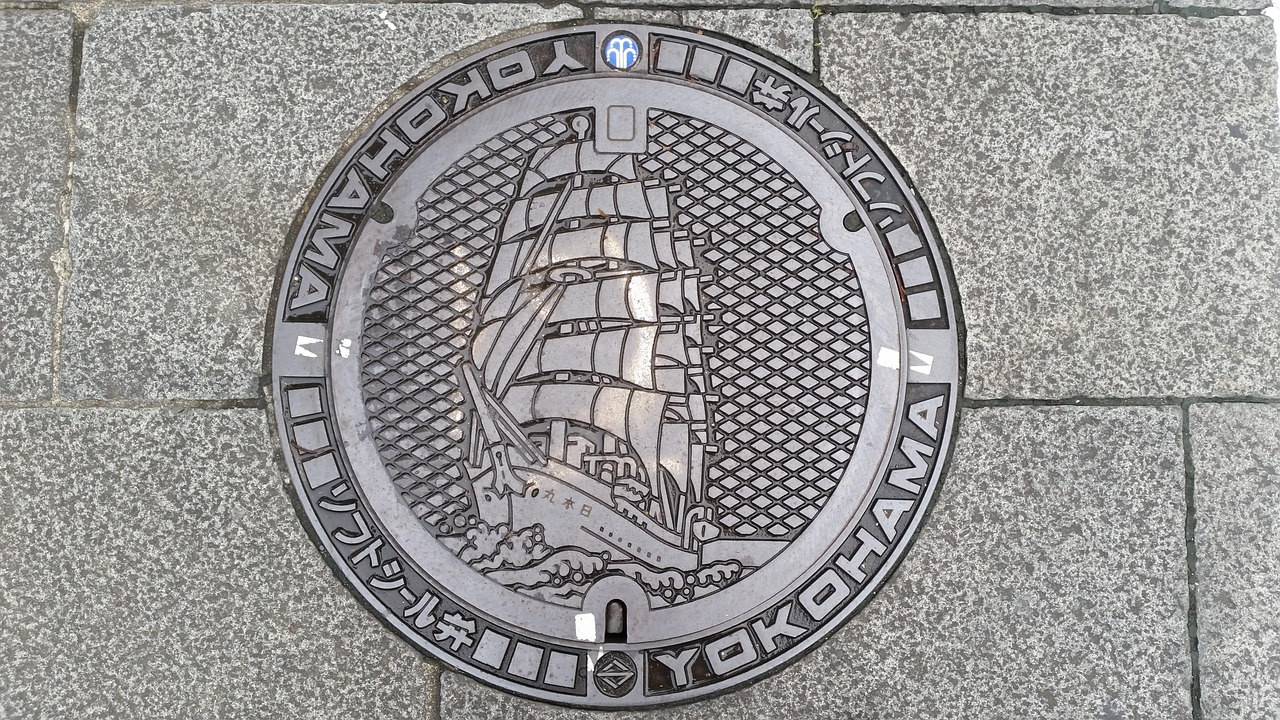 lid, yokohama, drain lid, metal, city, sewerage, drain, steel, cover, manhole, drainage, pavement, hatch, sewage, manhole, manhole, manhole, manhole, manhole, drainage, drainage, sewage