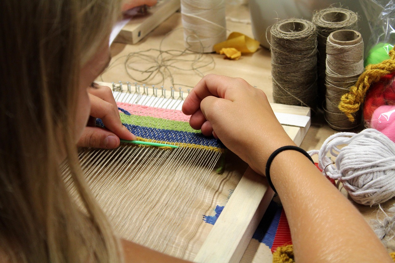 weaving, textile, handicraft, weave, wool, woven, fabric, fiber, leisure, hobby, craft, hand, girl, weaving, weaving, weaving, weaving, weaving, woven