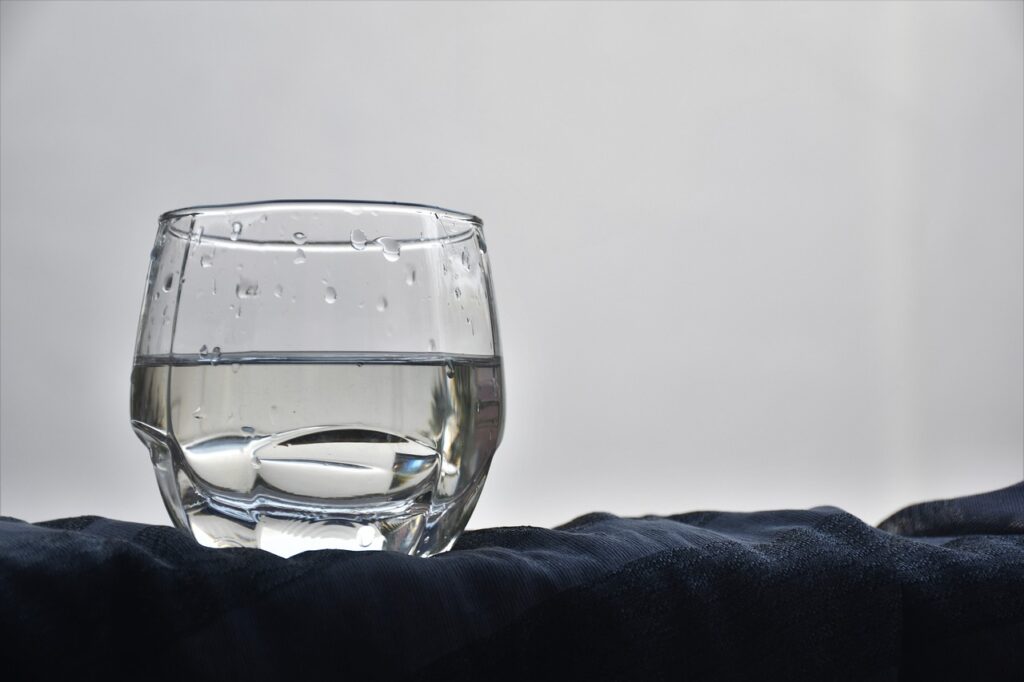 glass, water, drops, nature, liquid, cloth, still life