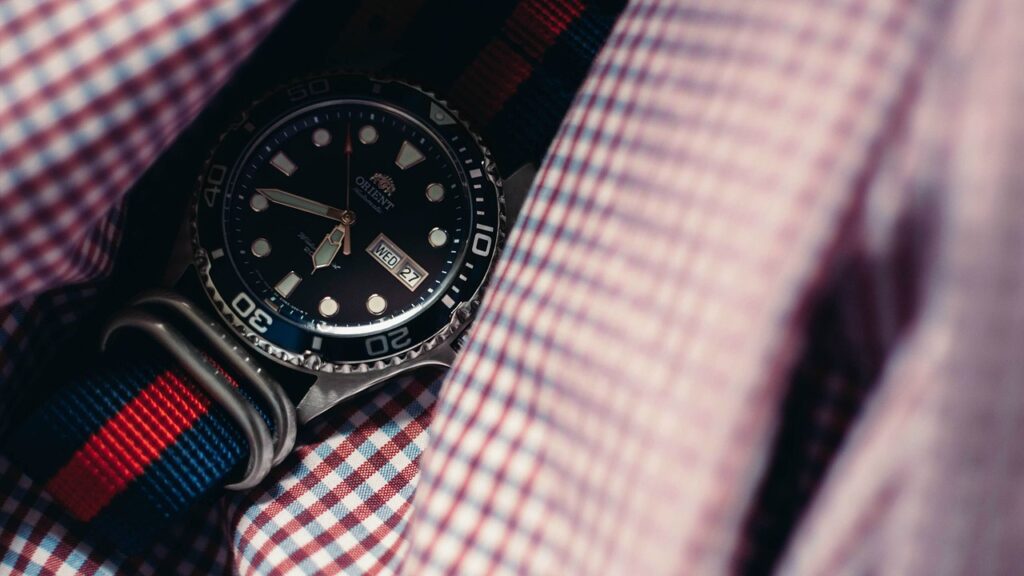 watch, time, fashion, accessories, checkered, shirt