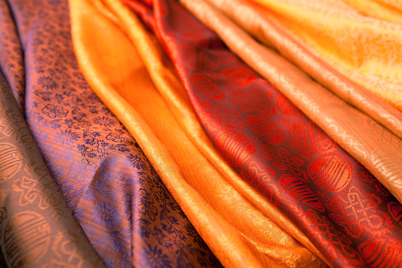 fabrics, nature, textiles, cloth texture, pattern, colorful, rainbow